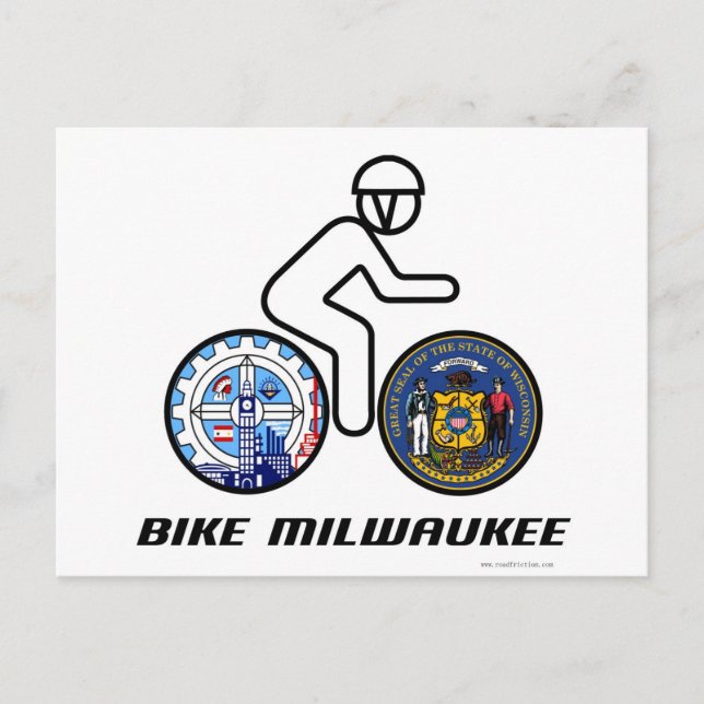 Bike Milwaukee Postkarte (Vorderseite)