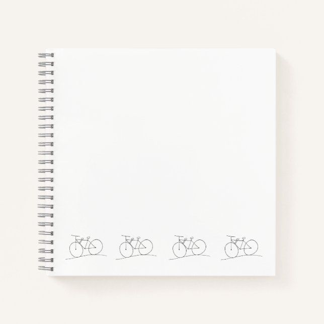 Bike mit Zweisitzer-Notebook Notizbuch (Vorderseite)
