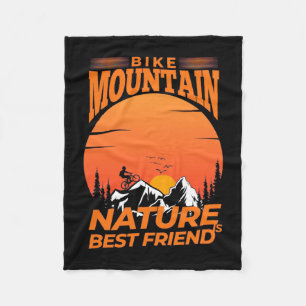 Bike Mountain Natur ist der beste Freund Fleecedecke