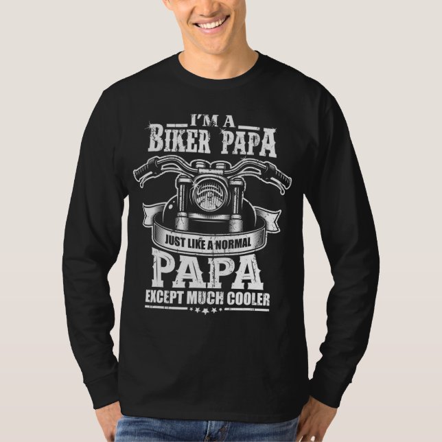 Bike Opa Motorradfahrer Rente Geschenk T-Shirt (Vorderseite)