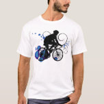 Bike Rider - blau T-Shirt<br><div class="desc">Fahrrad</div>