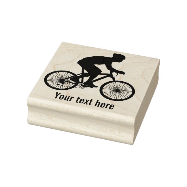 Bike Rider Personalisiert Gummistempel (Stempel)