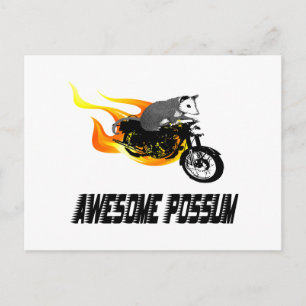 Bike Rider Phantastisch Possum Postkarte
