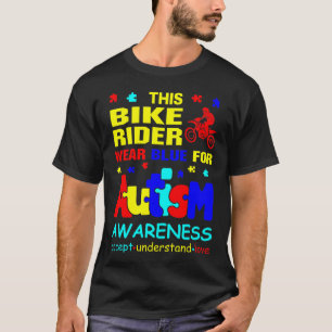 Bike Rider Weber Blue for Autismus Awareness T-Shirt