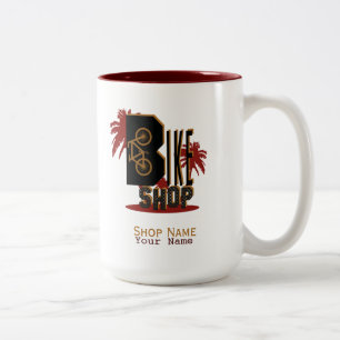 Bike Shop - Kaffee, Tee-Tasse, Cup Zweifarbige Tasse
