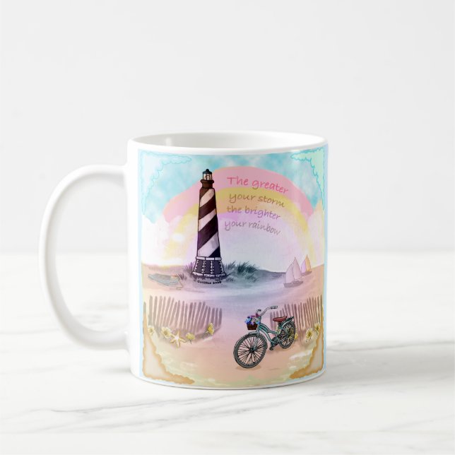 Bike Stormy Lighthouse Kaffeetasse (Links)