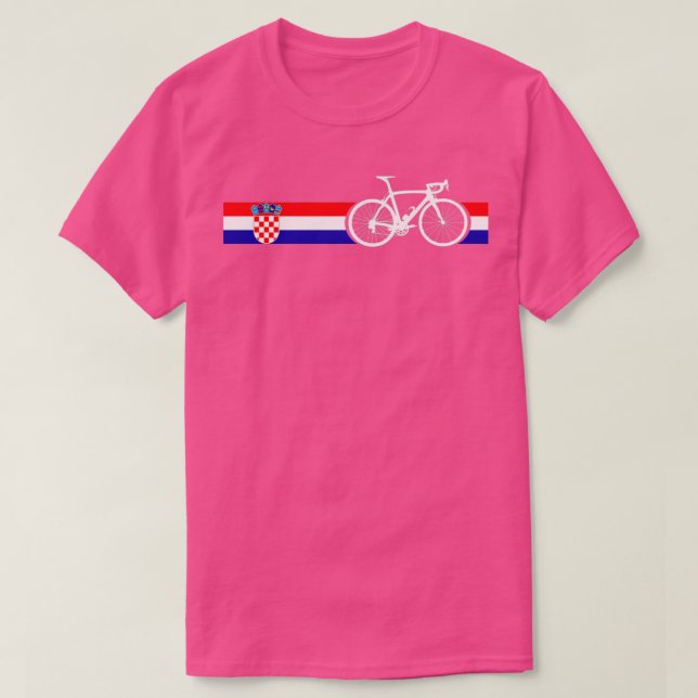 Bike Stripes Kroatien T-Shirt (Design vorne)