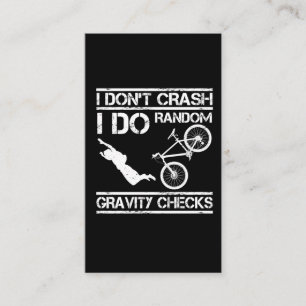 Bike Stuntman Crash Extreme Sport MTB Cyclist Visitenkarte