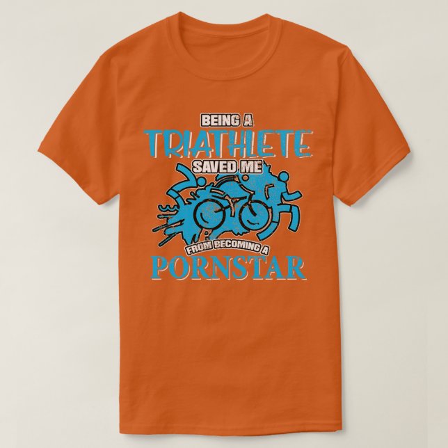 Bike Swim Run Triathlon Hobby Sport Game Geschenk  T-Shirt (Design vorne)