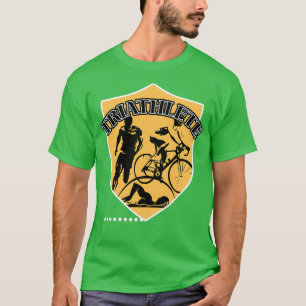 Bike Swim Run Triathlon Hobby Sport Game Geschenk T-Shirt