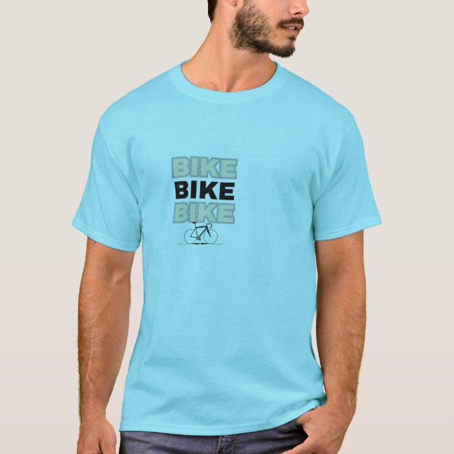BIKE T-Shirt – Minimalist Bicycle Graphic Tee (Vorderseite)
