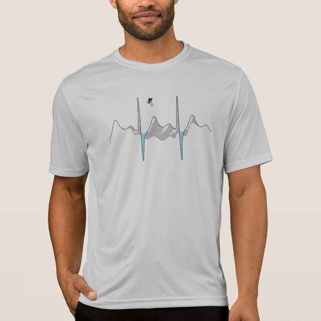 Bike to the Beat (Sport-Tek-Shirt) T-Shirt (Vorderseite)