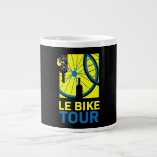 Bike Touring Art Jumbo-Tasse