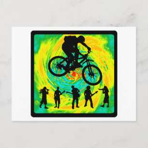 Bike Triple Jump Postkarte