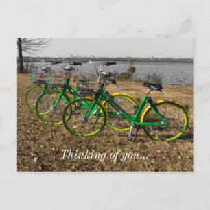 Bike Triplets Postkarte