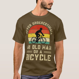 Bike Vintag nie unterschätzen einen alten Mann auf T-Shirt