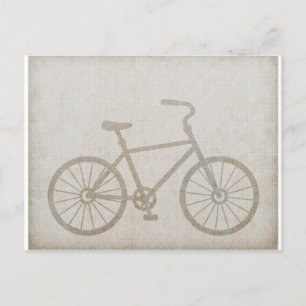 Bike Vintag Sports Peace Liebe Destination Postkarte
