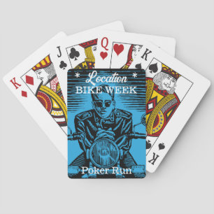 Bike Week Poker Run Benutzerdefinierte Veranstaltu Spielkarten