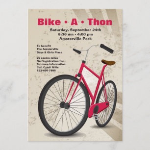 Bikeathon-Einladung Einladung