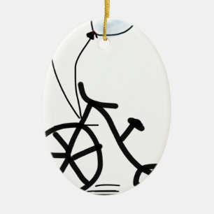 Bikeballon Party personalisieren Jubiläum Keramikornament