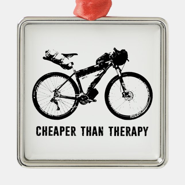 Bikepack, billiger als Therapie Ornament Aus Metall (Vorne)