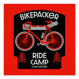 Bikepack   Rückpackung   Touren   CAMPING Poster