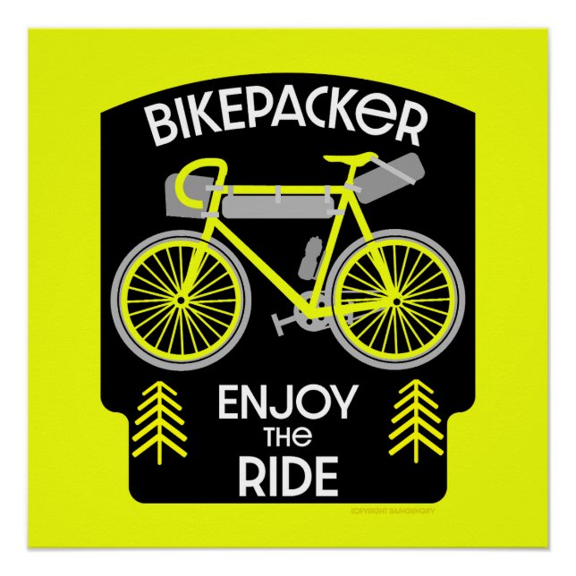 Bikepack | Rückpackung | Touren | CAMPING Poster (Vorderseite)