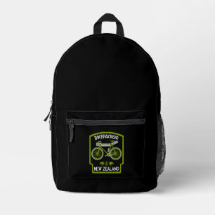 Bikepacking Neuseeland Bedruckter Rucksack