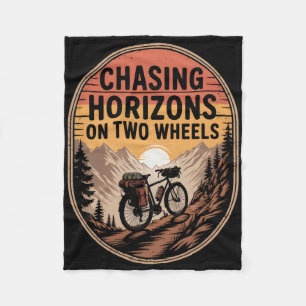 Bikepacking Outdoor-Mountainbiking, Horizonte jage Fleecedecke