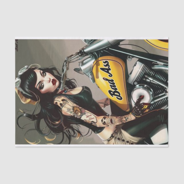 Biker Babe2 Bad to Bone Edition Seidenpapier (Vorderseite)