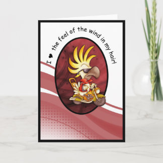 BIKER BIRTHDAY CARD Liebe Wind Karte