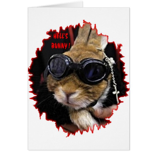 BIKER BUNNY HELL'S BUNNY (Vorne)