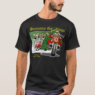 BIKER CARTOON / BUBBA'S TOONE T-SHIRTS / CHRISTMAS