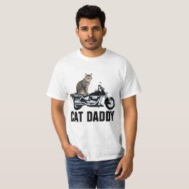 BIKER CAT-T - Shirt, CAT DADDY Motorrad-T-Shirts T-Shirt
