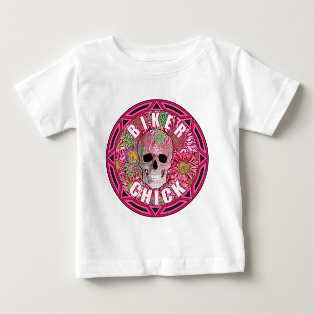Biker Chick 001 Baby T-shirt (Vorderseite)