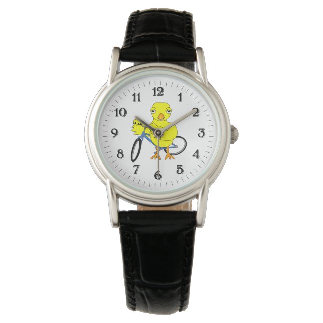 Biker Chick Armbanduhr (Vorderseite)
