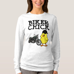 BIKER CHICK, Motorrad-T - Shirt für Frauen