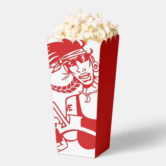 Biker Chick Rot Popcorn Box Geschenkschachtel (Geplatzt)