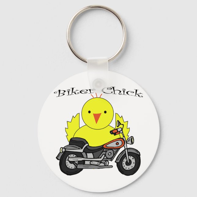 Biker Chick Schlüsselanhänger (Vorderseite)