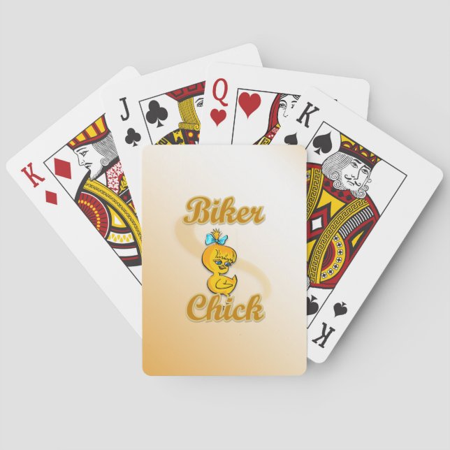 Biker Chick Spielkarten (Rückseite)