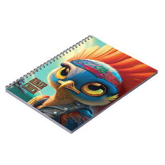 Biker Chick Spiral Foto Notebook Notizblock