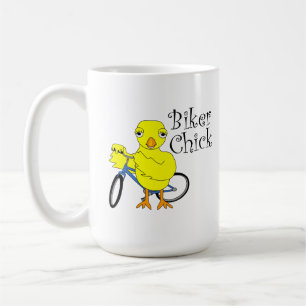 Biker Chick Text Kaffeetasse