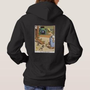 Biker Chicks Frauen schwarz gekratztes Sweatshirt 