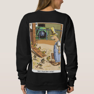 Biker Chicks Frauen schwarzes Sweatshirt zurück