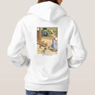 Biker Chicks Frauen weißes gekratztes Sweatshirt