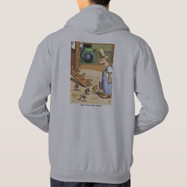 Biker Chicks graues, gekröntes Sweatshirt (Rückseite)