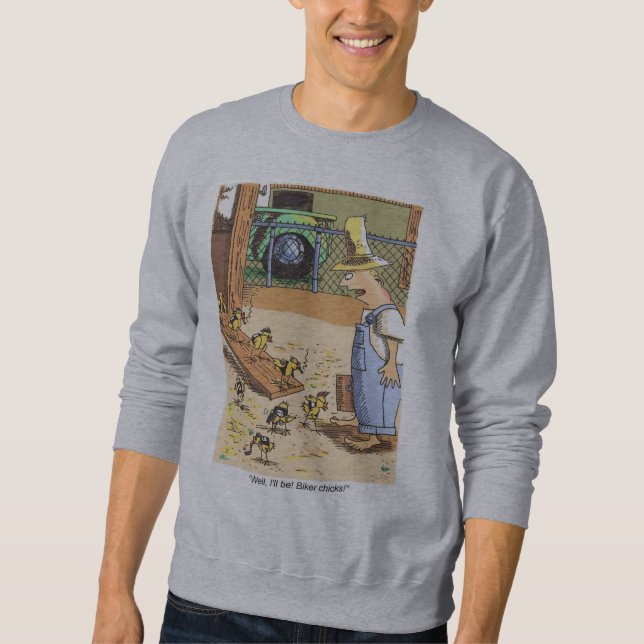 Biker Chicks graues Sweatshirt (Vorderseite)