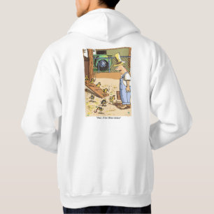 Biker Chicks, weißes gekratztes Sweatshirt, Rückse Hoodie