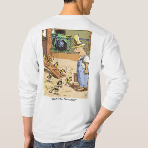 Biker Chicks weißes langärmeliges Shirt hinten