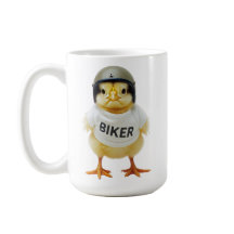 Biker-Chips vereint lustige Motorradfahrerin ma